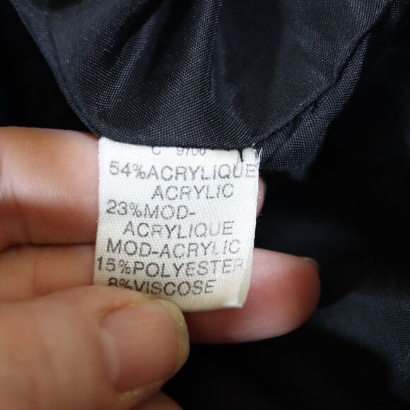 Suziklo Vintage Y2K Blue Spotted Fuzzy Trench Coat Opera Size Large/XL - Picture 13 of 13